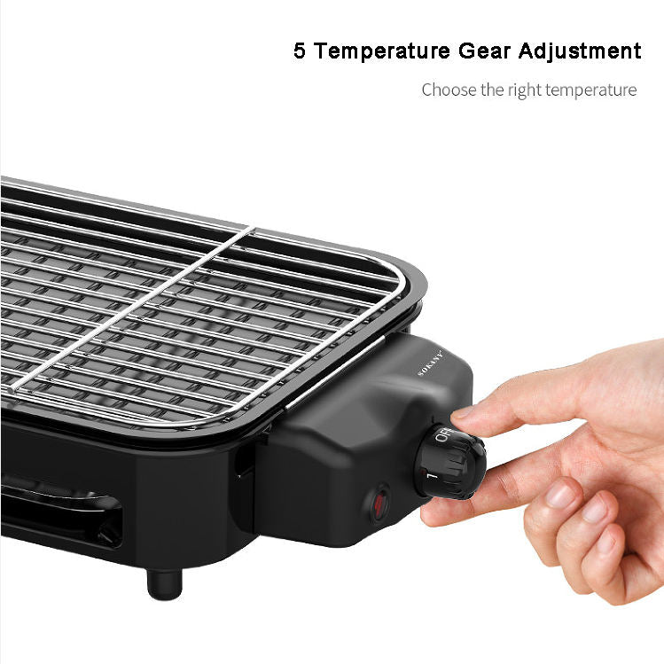 Gril de barbecue électrique 2 à 1 sans fumée